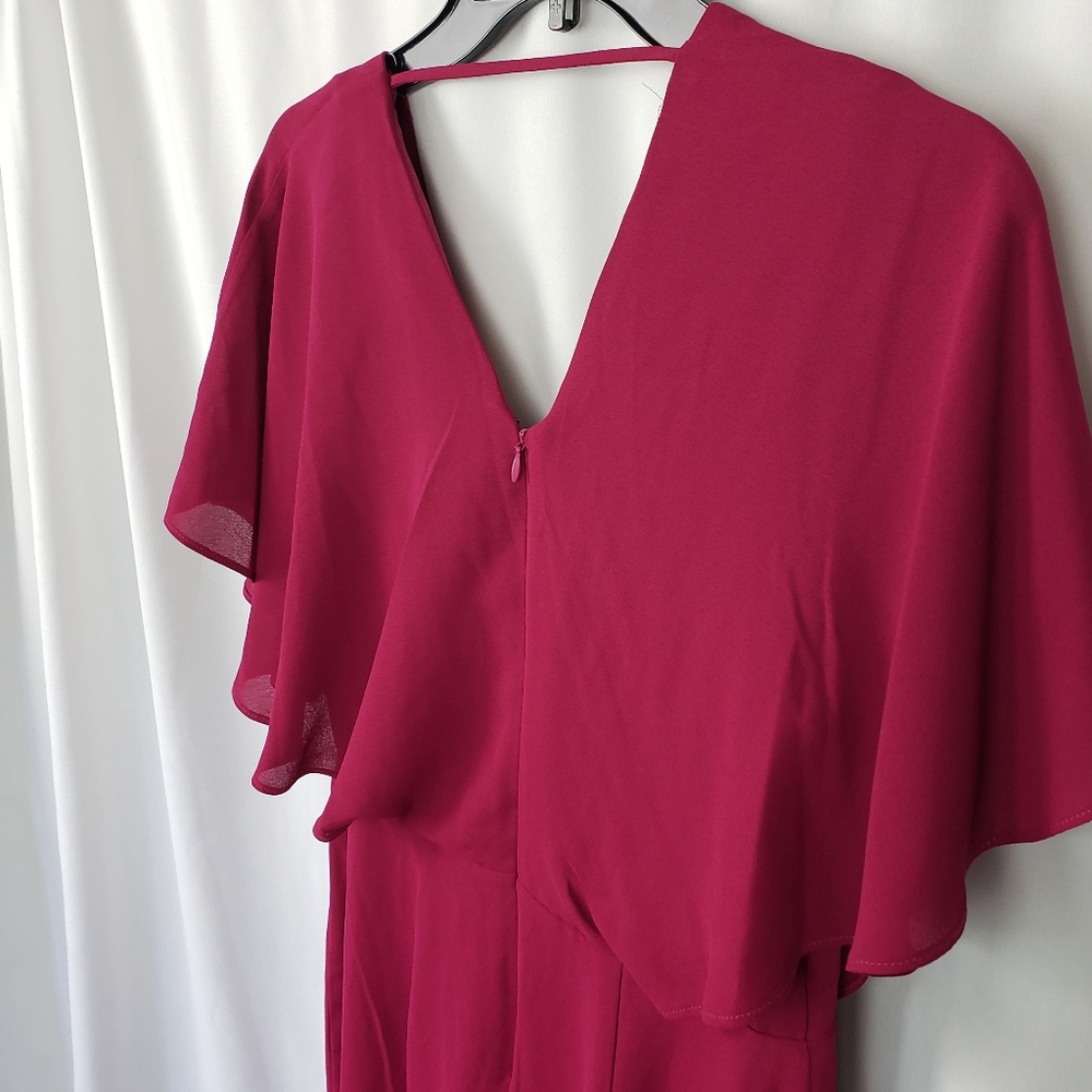 H by Halston V Neck Ruffle Dress - Picture 6 of 10